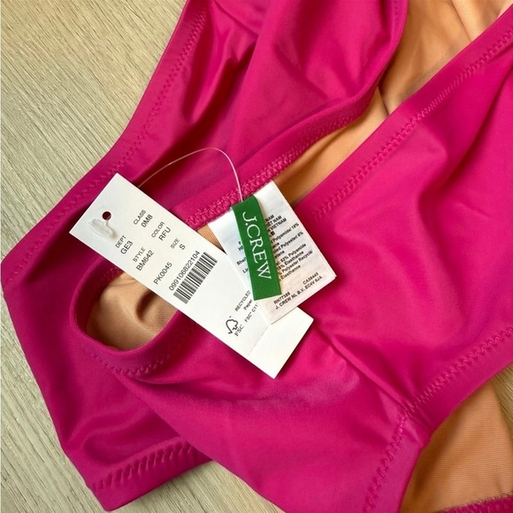 NEW - High-Waisted Pink Bikini Bottom - Picture 3 of 7